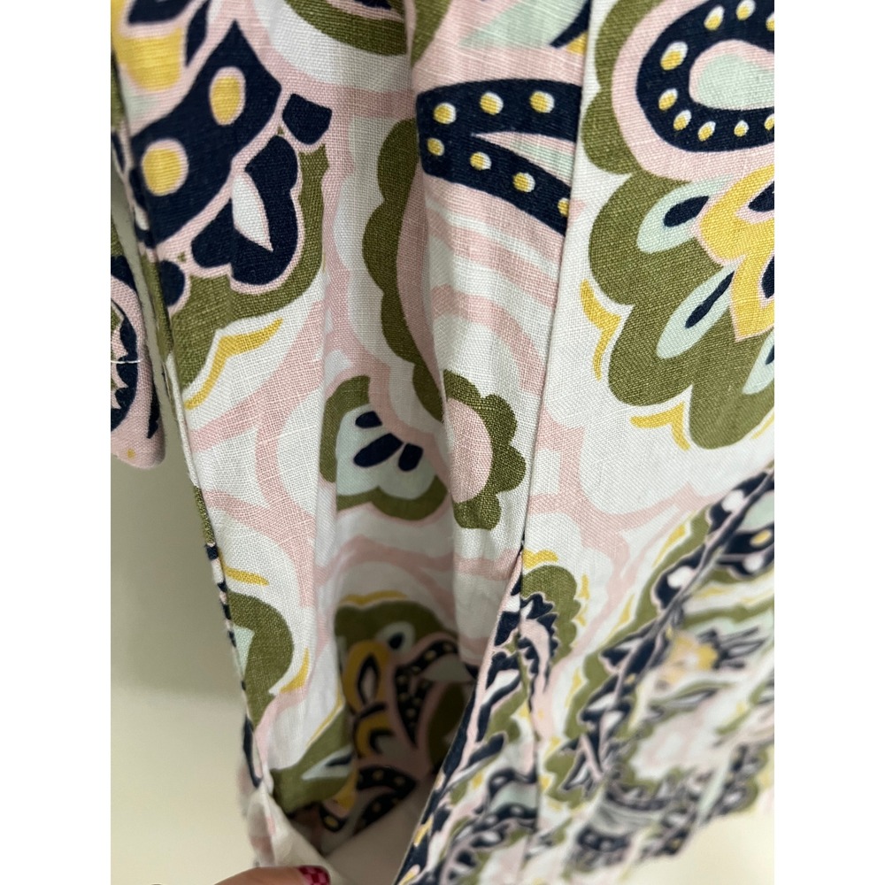 Boden Laurie 100% Linen Shift Dress Dress Size 6 P Paisley Print - Picture 5 of 7